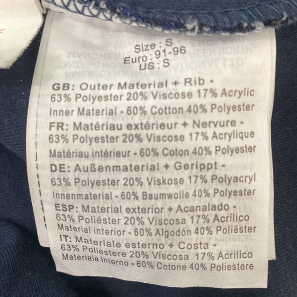 Unisex Bench Pullover 1/4 zip hoodie Lined knit size S - Picture 9 of 10